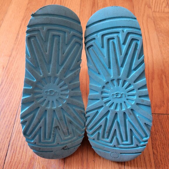 UGG Waterproof Short Boots 6 Blue Green Classic Mini Clear 1113190 - Picture 8 of 11